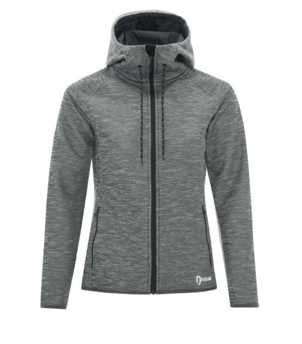 DRYFRAME® Dry Tech Fleece Full Zip Hooded Ladies' Jacket front Image
