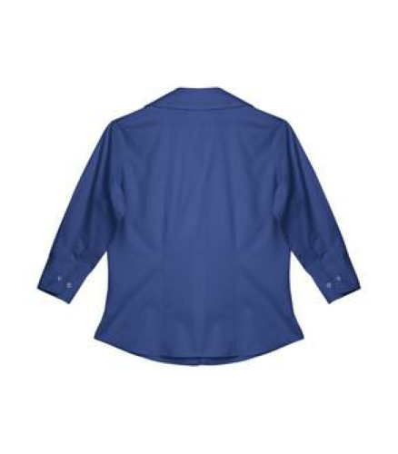 Coal Harbour® Ladies' Open Neck 3/4 Sleeve Easy Care Shirt back Image