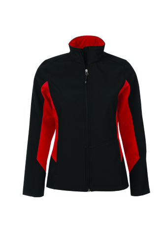 Ladies Colour Block Soft Shell Jacket front Thumb Image