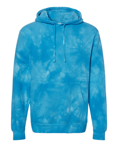 Independent Trading Co. - Unisex Midweight Tie-Dyed Hooded Sweatshirt front Thumb Image