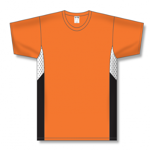 orange and black soccer jersey