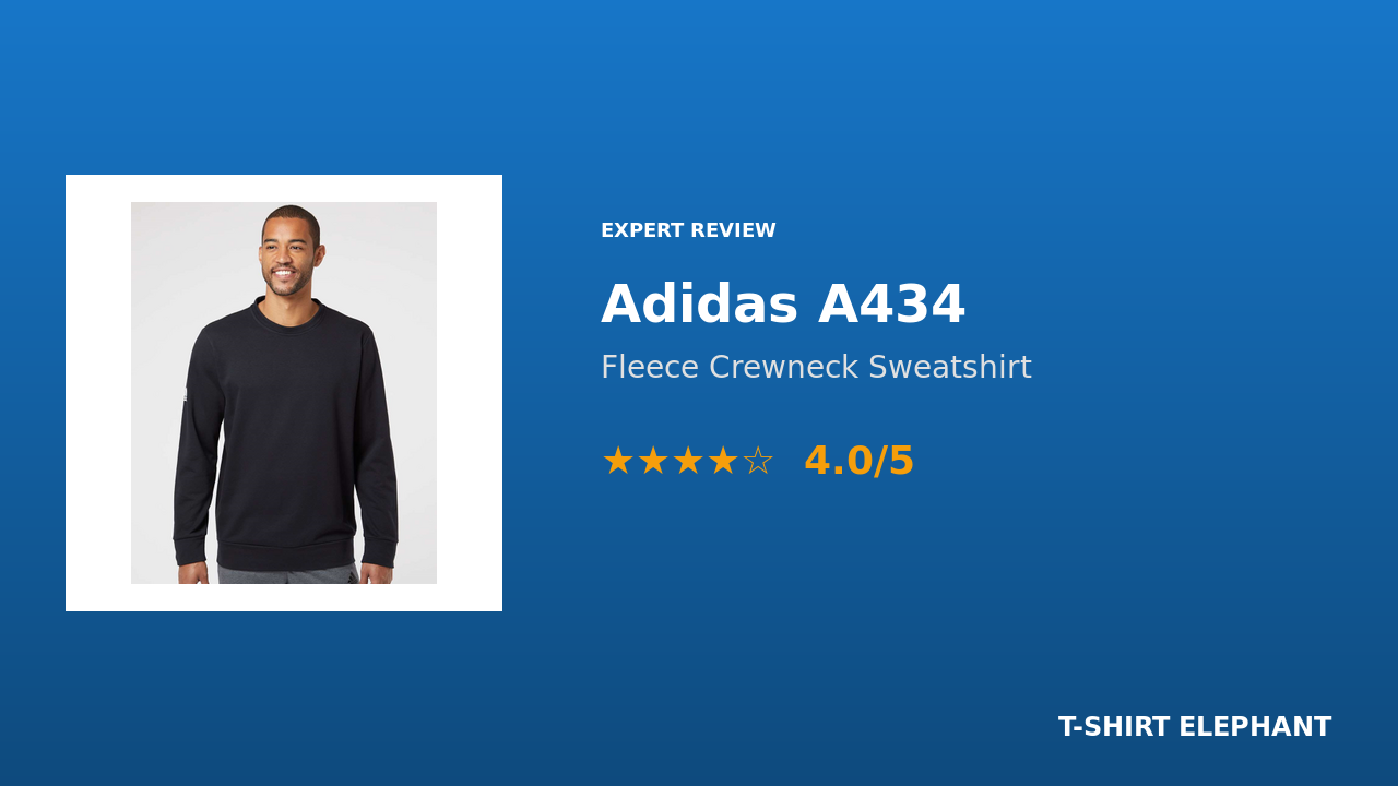 Adidas A434 Fleece Crewneck Sweatshirt Review