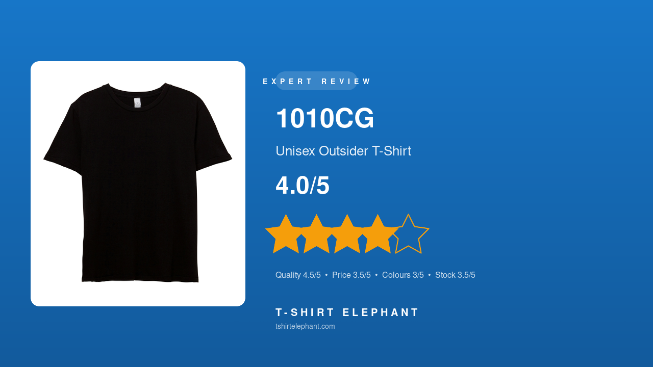 Alternative 1010CG Outsider T-Shirt Review