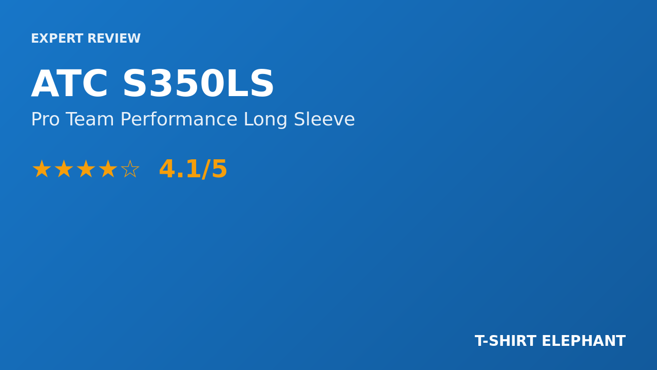 ATC S350LS Pro Team Performance Long Sleeve Tee Review