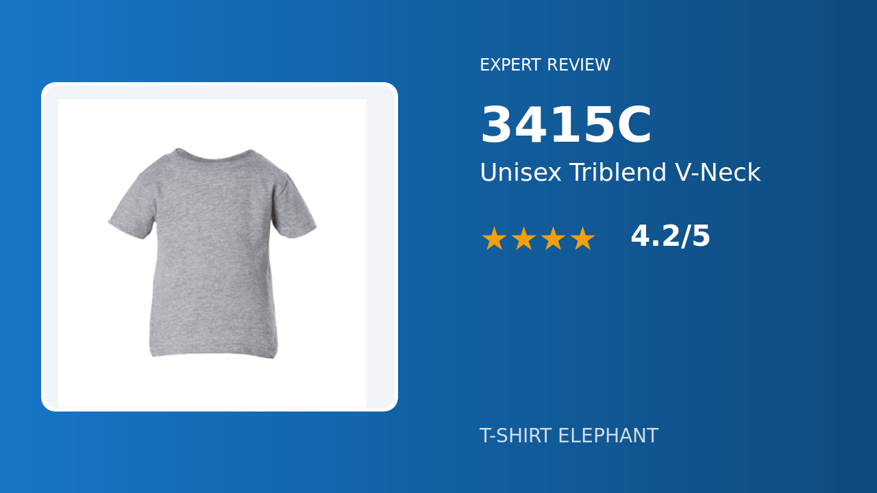 Bella Canvas 3415C Unisex Triblend V-Neck Review