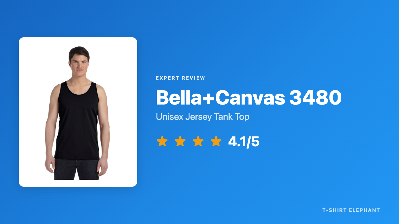 Bella+Canvas 3480 Unisex Jersey Tank Top Review