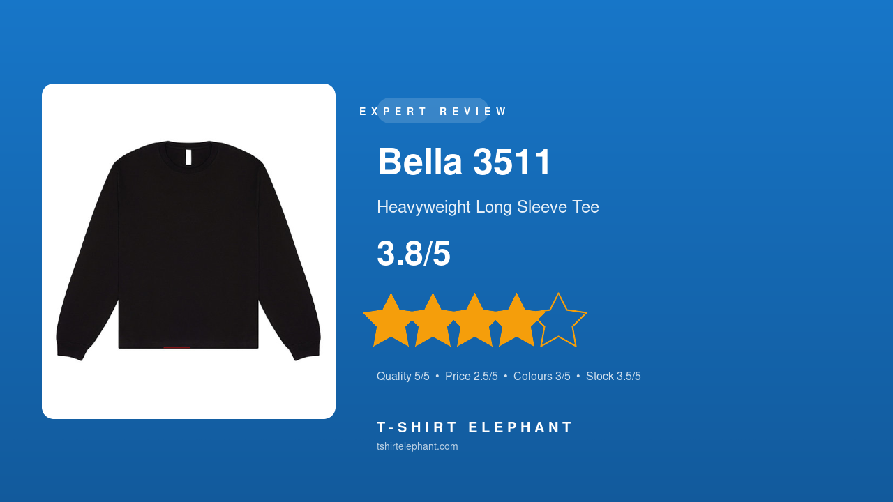 Bella Canvas 3511 Heavyweight Long Sleeve Review