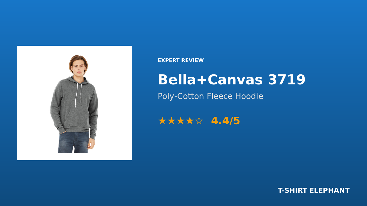 Bella Canvas 3719 Unisex Poly-Cotton Fleece Pullover Hoodie Review