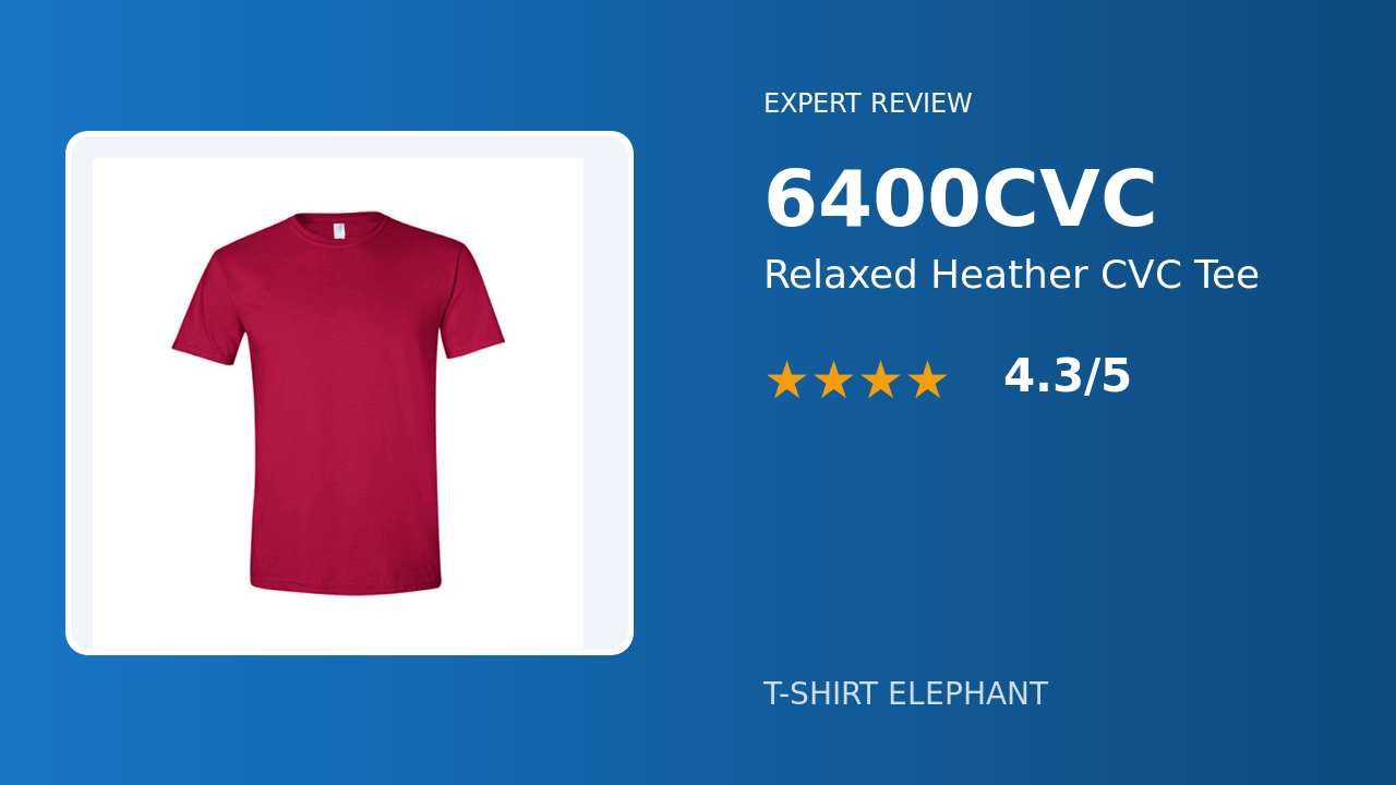Bella Canvas 6400CVC Women's Relaxed Heather CVC Tee Review