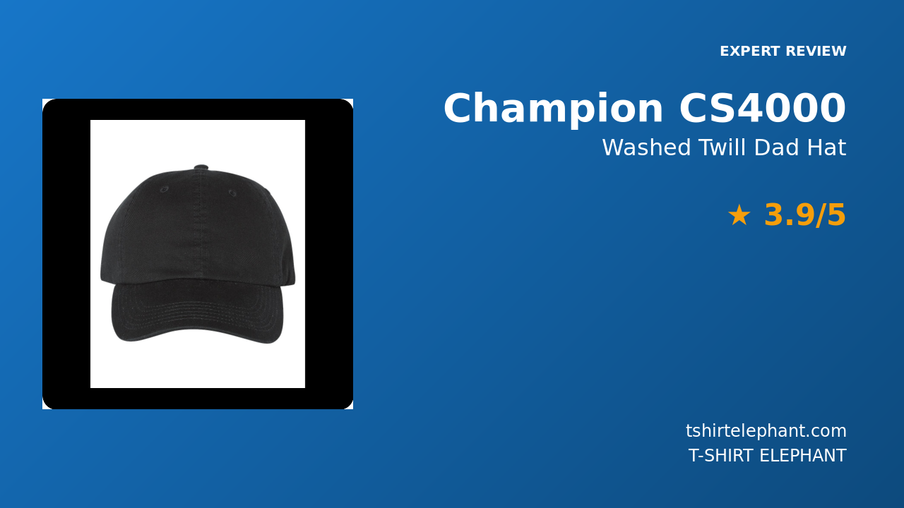 Champion CS4000 Washed Twill Dad Hat Review
