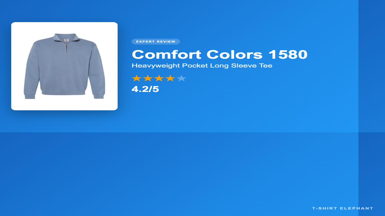 Comfort Colors 1580 Garment-Dyed 1/4-Zip Sweatshirt Review