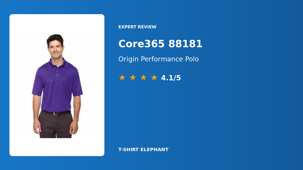 Core365 88181 Origin Performance Pique Polo Review