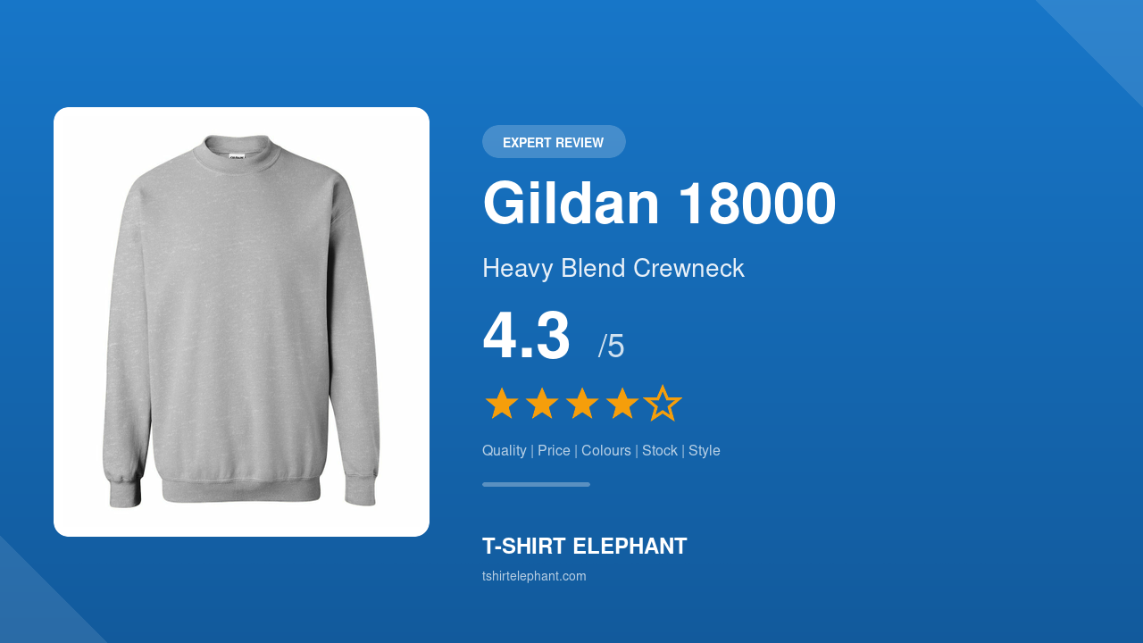 Gildan 18000 Heavy Blend Crewneck Sweatshirt Review