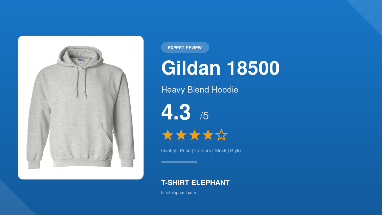 Gildan 18500 Heavy Blend Hooded Sweatshirt Review