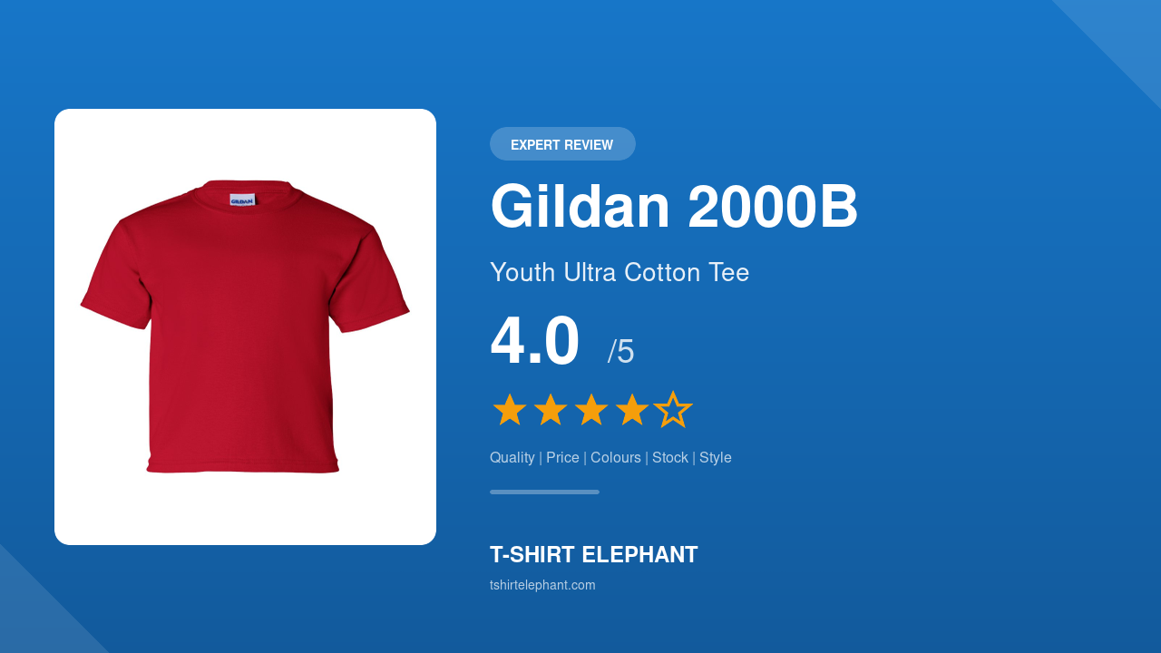 Gildan 2000B Youth Ultra Cotton T-Shirt Review