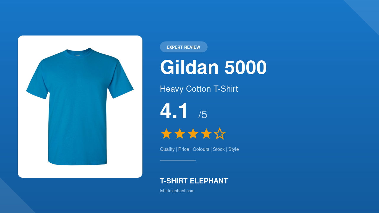 Gildan 5000 Heavy Cotton T-Shirt Review