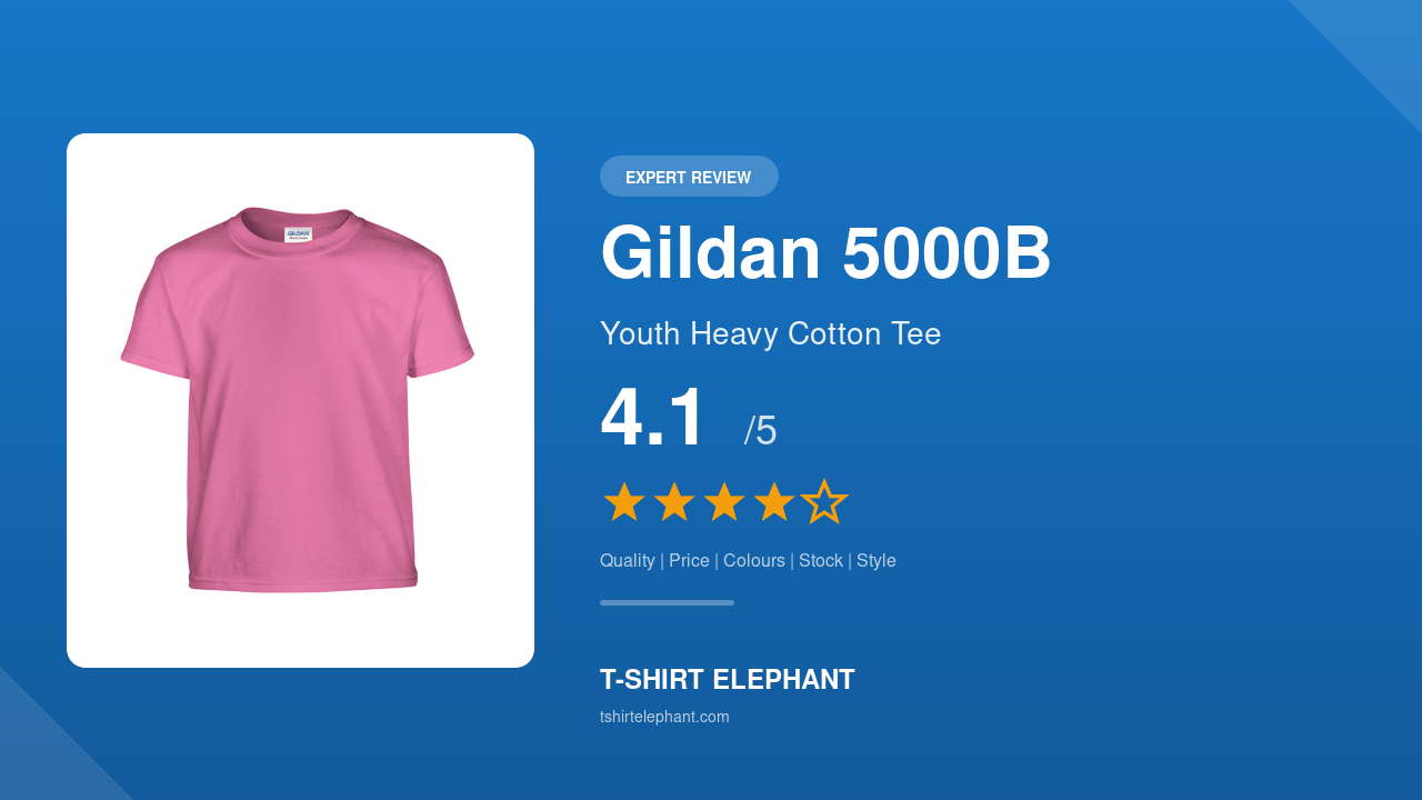 Gildan 5000B Youth Heavy Cotton T-Shirt Review