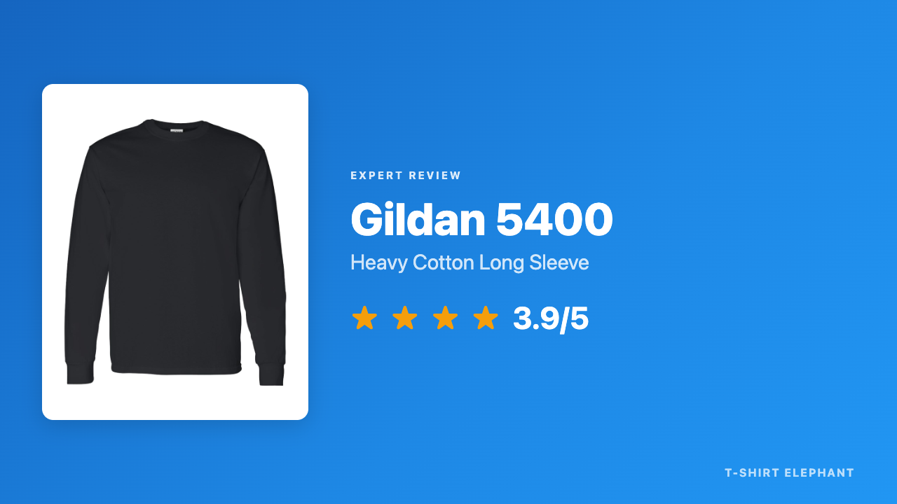 Gildan 5400 Heavy Cotton Long Sleeve T-Shirt Review