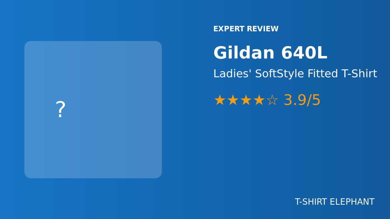 Gildan 640L Ladies' SoftStyle Fitted T-Shirt Review