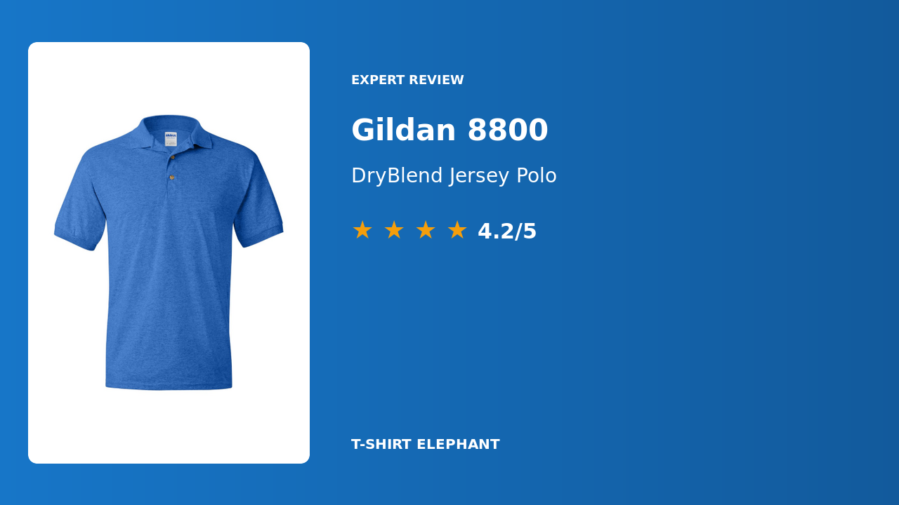 Gildan 8800 DryBlend Jersey Polo Review
