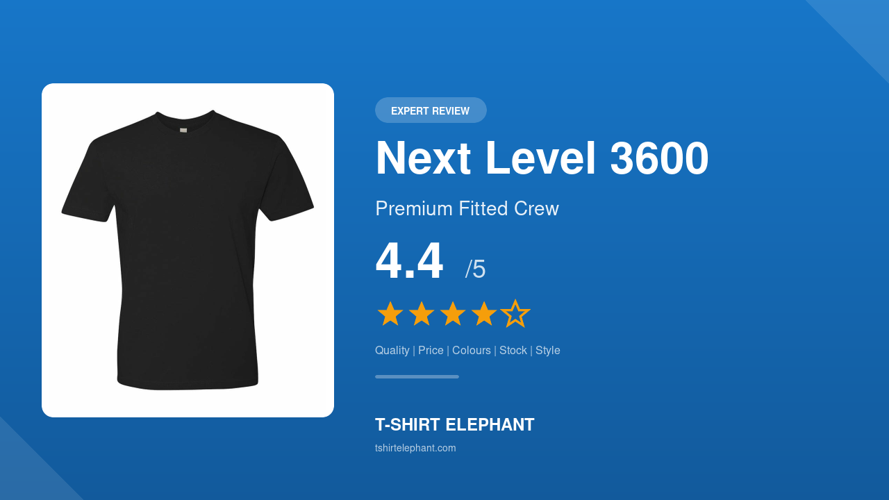 Next Level 3600 Premium Cotton T-Shirt Review