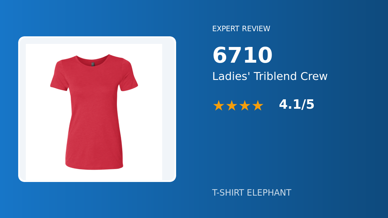 Next Level 6710 Ladies' Triblend Crew Review