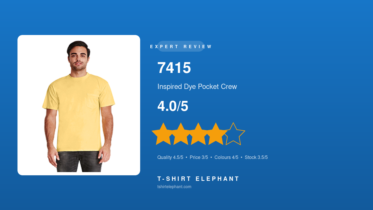 Next Level 7415 Inspired Dye Pocket Crew Review