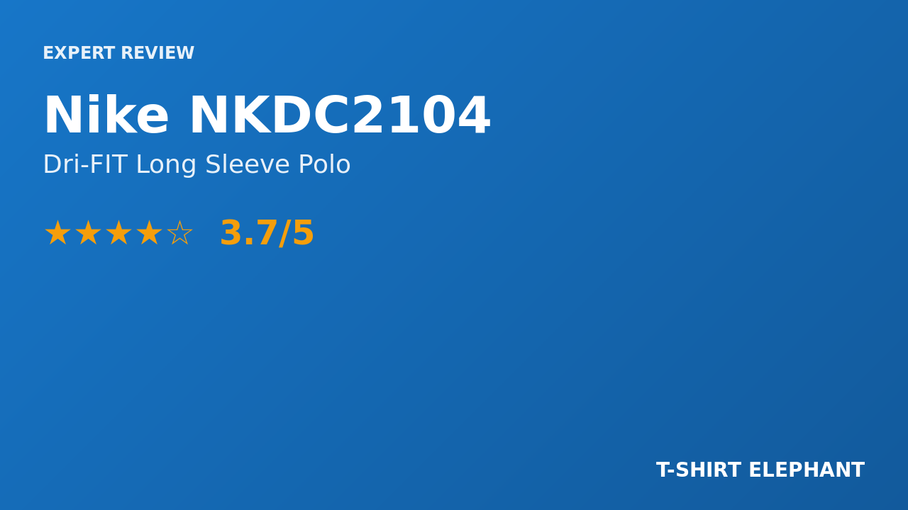 Nike NKDC2104 Dri-FIT Long Sleeve Polo Review