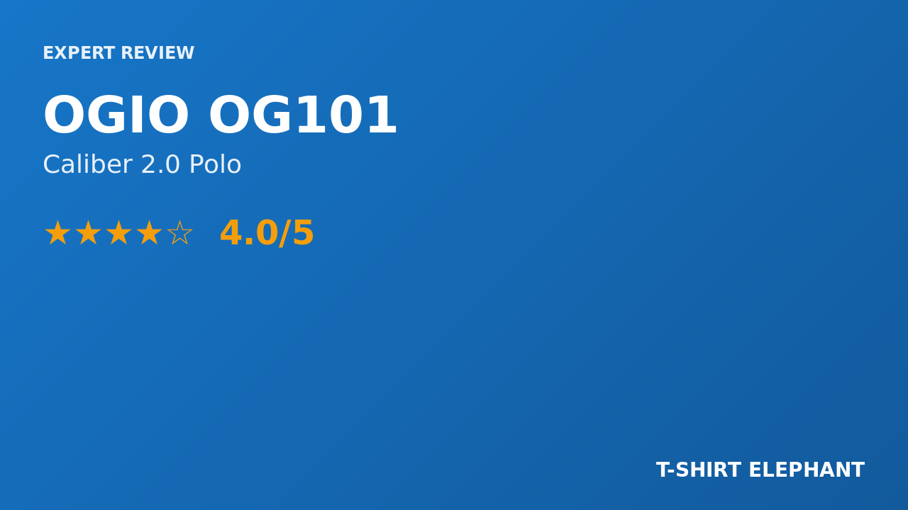 OGIO OG101 Caliber 2.0 Polo Review