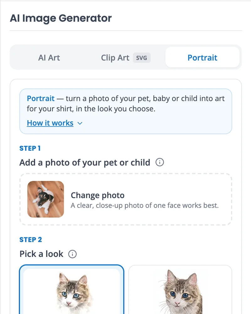Step 2 in the studio: add your photo