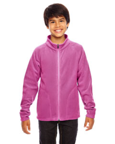 Team 365 TT90Y YOUTH Microfleece Jacket in SPORT CHRTY PINK - Custom Printing Available