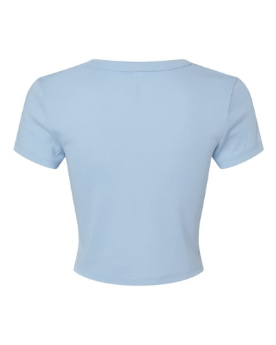 Bella + Canvas 1010 in Solid Baby Blue Blend - Back View