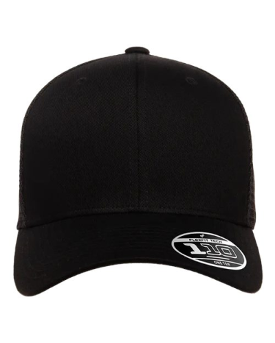 Flexfit 110M 110® Mesh-Back Cap in Black - Custom Printing Available