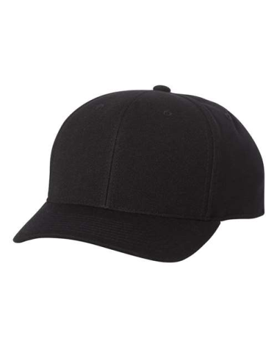 Flexfit 110P 110® Cool & Dry Mini-Piqué Cap in Black - Custom Printing Available
