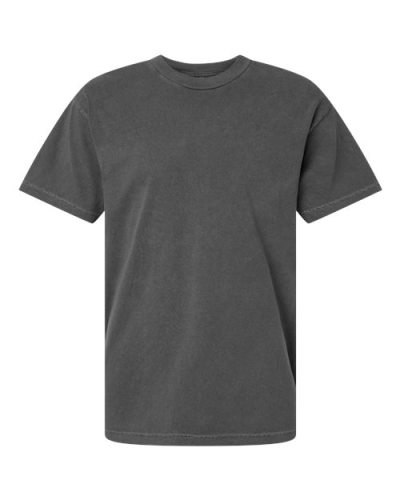 American Apparel 1301GD Unisex Heavyweight Cotton Garment-Dyed Tee in Faded Black - Custom Printing Available