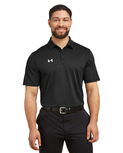 Under Armour 1370399 Under Armour Men's Tech™ Polo in BLACK/ WHT - Custom Printing Available