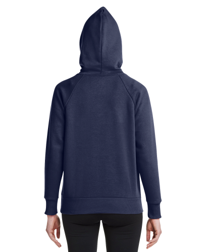 Under Armour Ladies' Rival Fleece Hooded Sweatshirt back Thumb Image