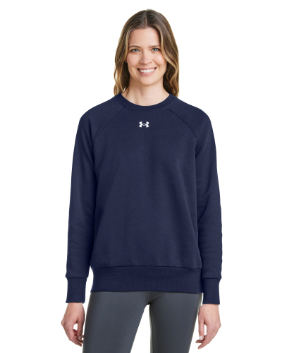 Under Armour 1379508 WOMEN'S Under Armour Rival Fleece Sweatshirt in Navy - Custom Printing Available