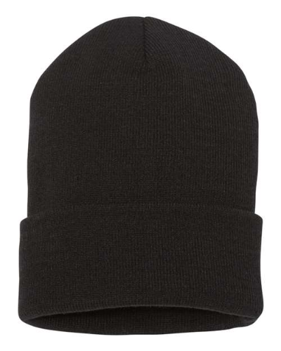 YP Classics 1501KC Cuffed Beanie - Black by YP Classics