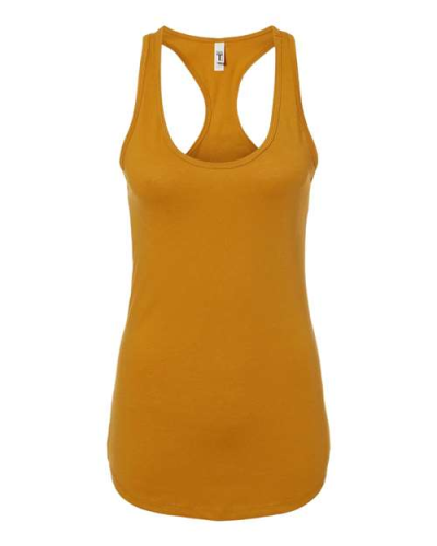 Next Level 1533 Women's Ideal Racerback Tank Top in Antique Gold - Custom Printing Available