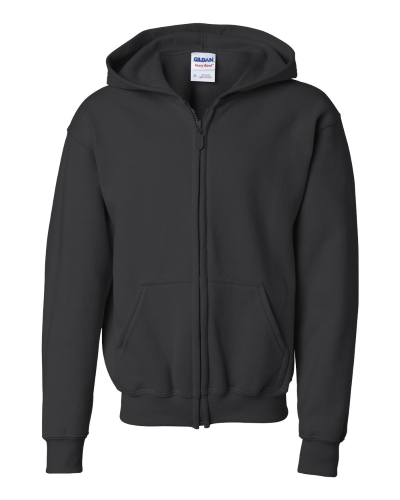 Gildan 186B - YOUTH Heavy Blend Full-Zip Hooded Sweatshirt