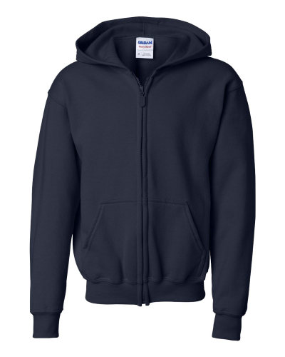 Gildan 186B - Youth Heavy Blend Full-Zip Hooded Sweatshirt