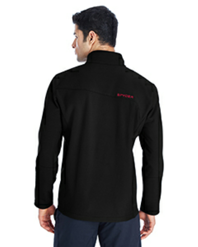 Spyder Men's Transport Soft Shell Jacket back Thumb Image