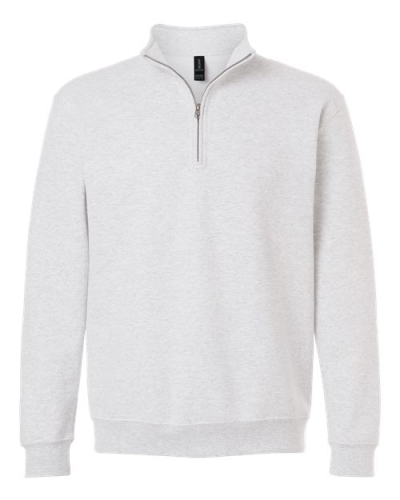 Gildan 18810 Unisex Heavy Blend™ Quarter-Zip Sweatshirt in Ash - Custom Printing Available