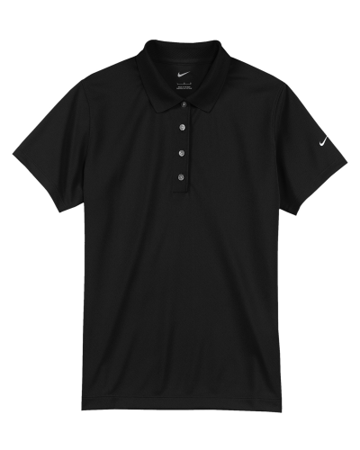 Nike 203697 Tech Basic Dri-Fit Ladies' Polo in Black - Custom Printing Available
