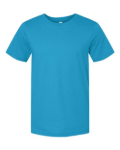 Bella + Canvas 3001 in Aqua - Front View