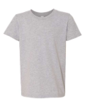 Bella + Canvas 3001YCVC in Athletic Heather - Front View