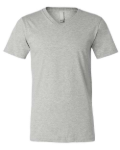 Bella + Canvas 3005CVC in Athletic Heather - Front View