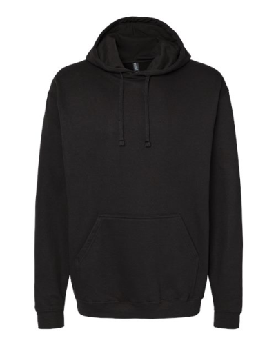 M&O 3320 Unisex Pullover Hoodie in Black - Custom Printing Available