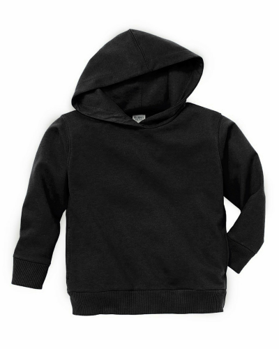 Rabbit Skins 3326 - Toddler Pullover Fleece Hoodie Black